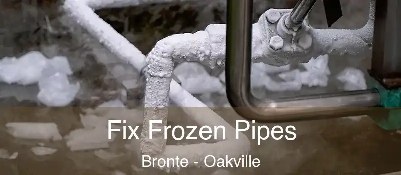 Fix Frozen Pipes Bronte - Oakville